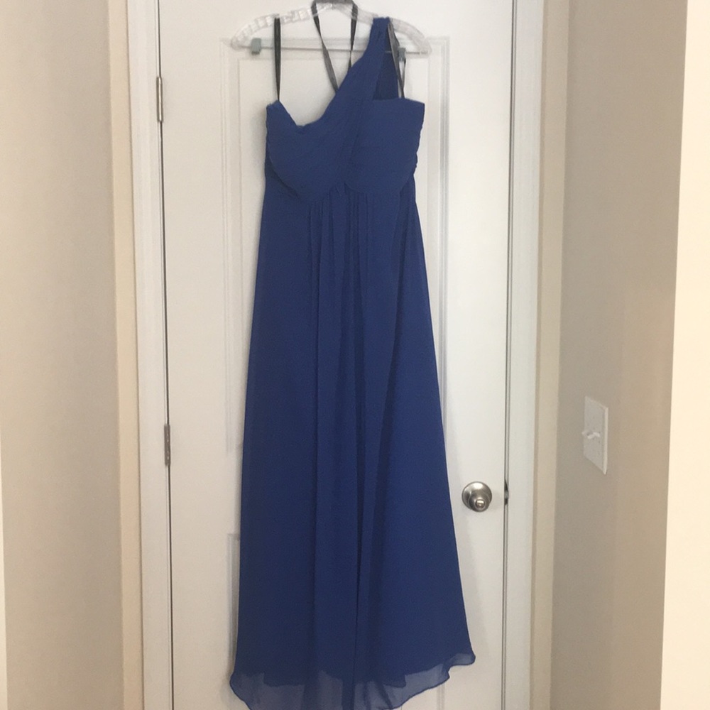 Bill Levkoff Blue Chiffon Maxi 16 - Picture 2 of 4